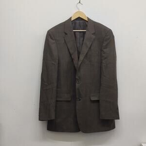 Andrew Fezza brown houndstooth sports coat blazer‎